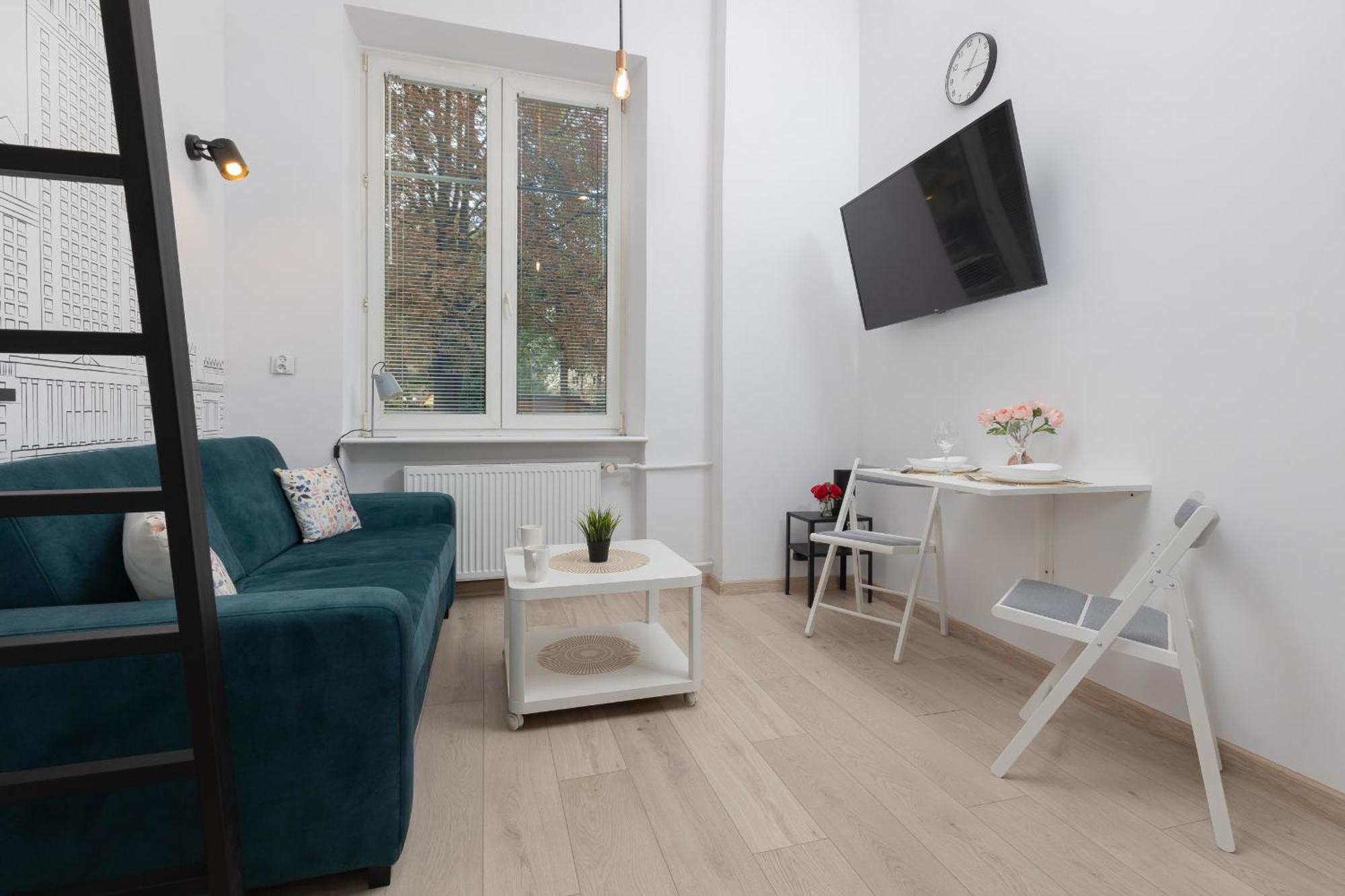 Aleja Wyzwolenia Studio with Mezzanine Warsaw Downtown by Noclegi Renters Exterior photo